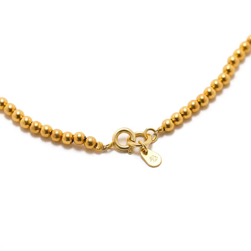 Narrow Beads Necklace - Gold Plated（ナロービーズネックレス 