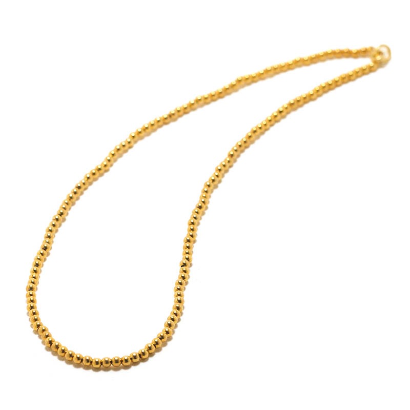 Narrow Beads Necklace - Gold Plated（ナロービーズネックレス - ゴールドコーティング）　SYMPATHY OF SOUL Style（シンパシーオブソウルスタイル)
