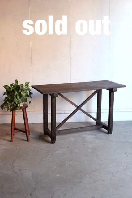 ビンテージ 作業台 ワークテーブル インダストリアル ミッド