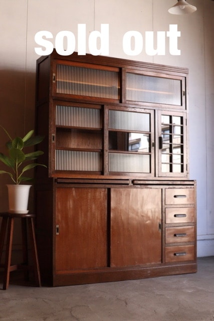 古食器棚　古家具 食器棚 | 全ての商品 - 古家具古道具 そうすけ