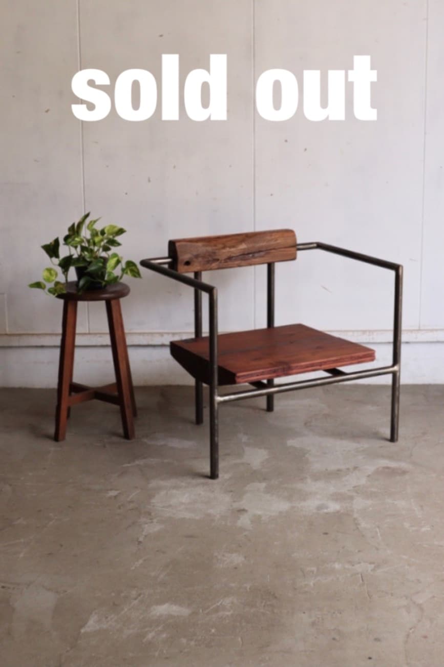 古く味のある木製の椅子　チェア　古道具　古家具 古い椅子 木製 ダイニングチェア 作業椅子 イス 古道具