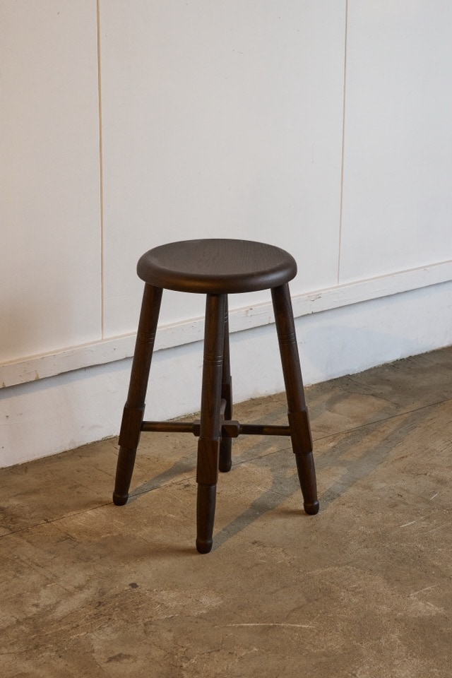 そうすけの丸椅子　ろくろ脚 