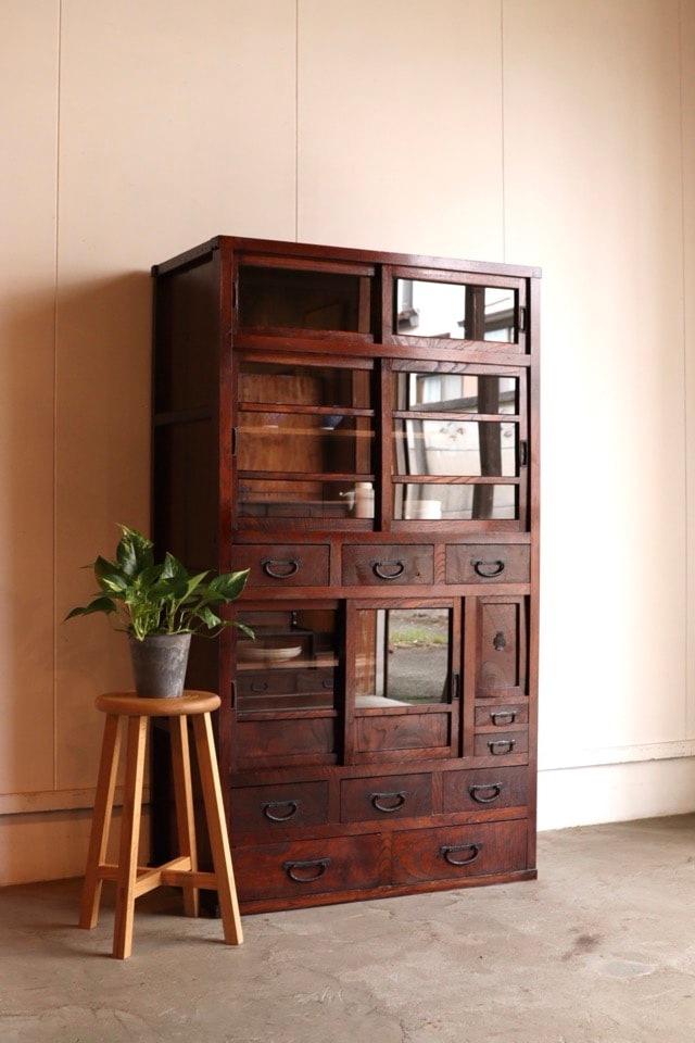 引戸棚/水屋箪笥,食器棚 | 古家具古道具 そうすけ