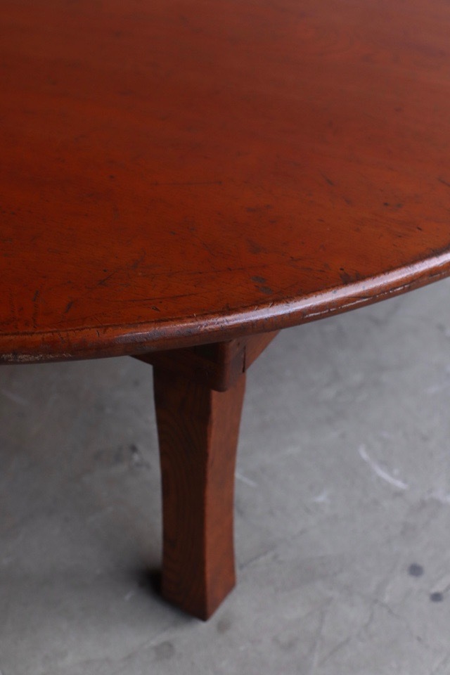 雰囲気の良い古い木製丸テーブル　ちゃぶ台　天然木　古家具　古民家　古道具 丸ちゃぶ台 | 全ての商品 - 古家具古道具 そうすけ