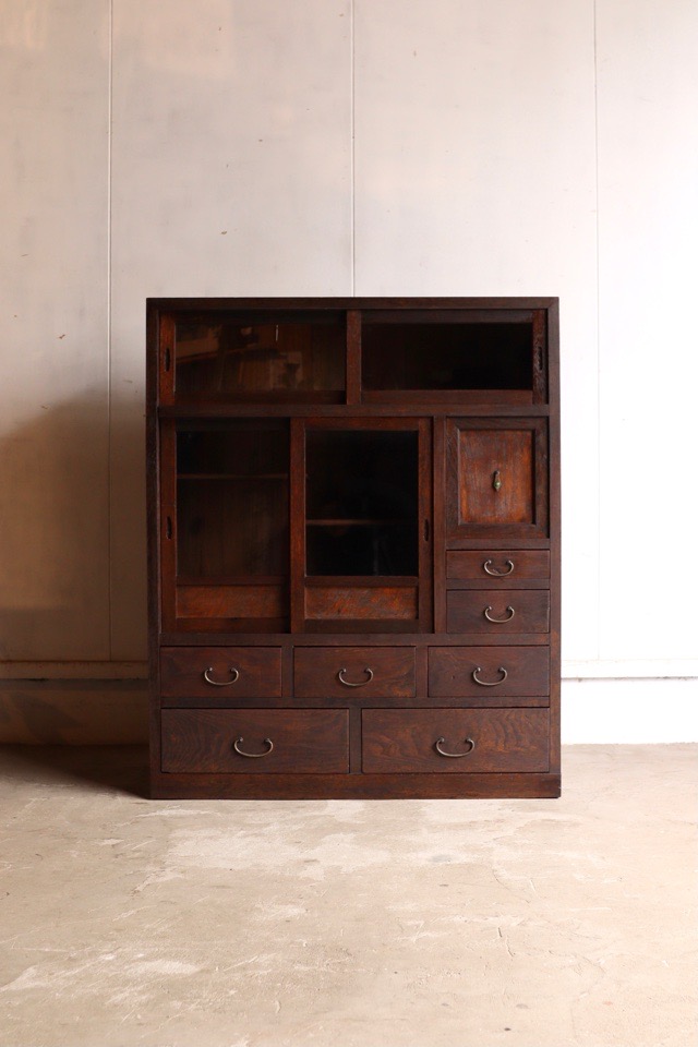 茶箪笥 | 引戸棚/水屋箪笥 - 古家具古道具 そうすけ