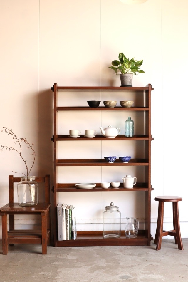 ヴィンテージ家具 くさびの本棚 5段 高さ約115㎝ 古道具 古家具 くさびの本棚 | 全ての商品 - 古家具古道具 そうすけ