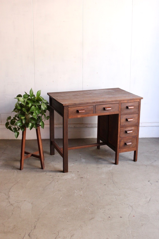 ケヤキ 片袖机 古道具 古家具 片袖机 | 全ての商品 - 古家具古道具 そうすけ