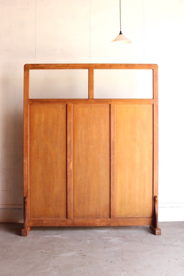 送料込み】衝立 パーテーション 古民家 ダークブラウン 古家具