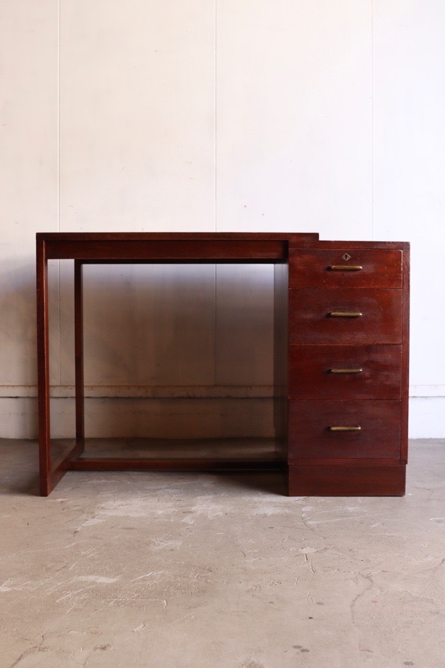 ケヤキ 片袖机 古道具 古家具 ケヤキ 片袖机 古道具 古家具