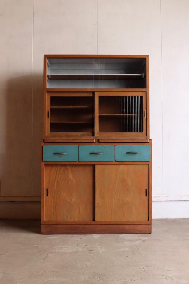 古食器棚　古家具 食器棚 - 古家具・古道具 アンティーク家具 kubu（クブ）