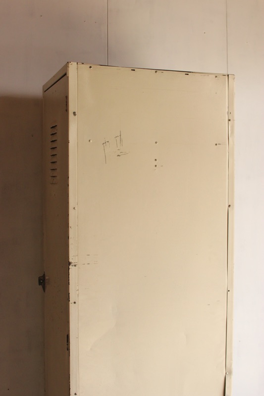Japan Vintage 古い3連ロッカー 古家具 古道具 和製