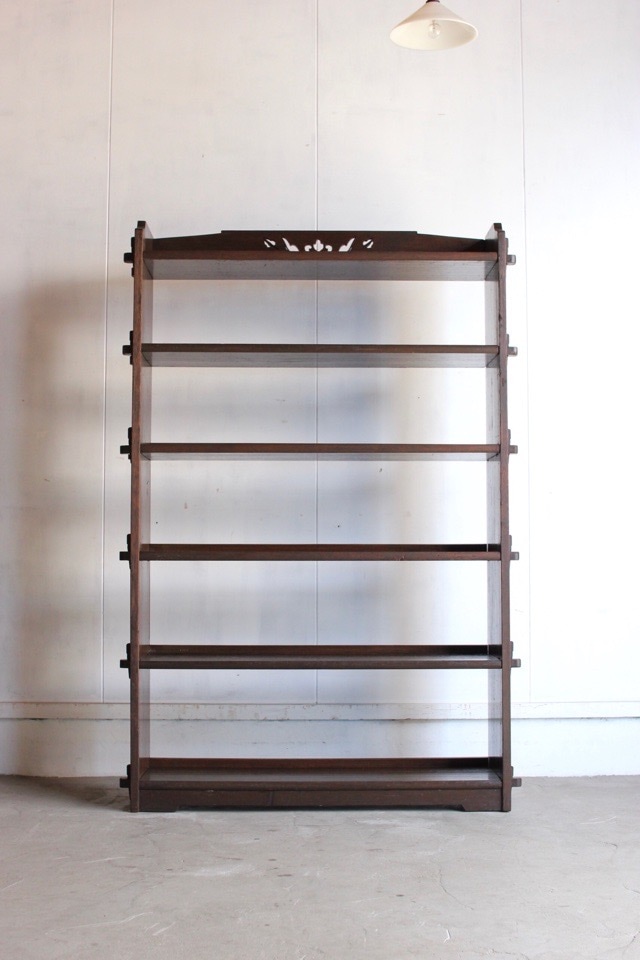 ［yamaka家具、古物、当時もの］くさび棚/5段 くさびの本棚 | 全ての商品 - 古家具古道具 そうすけ