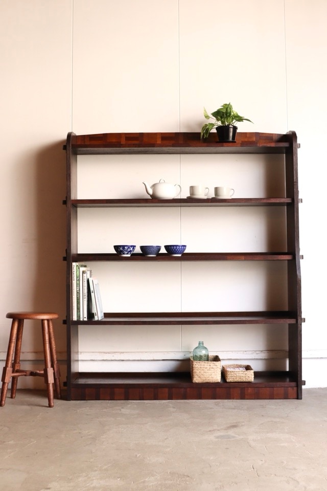 古木の棚　家具屋制作 くさびの本棚 | 全ての商品 - 古家具古道具 そうすけ