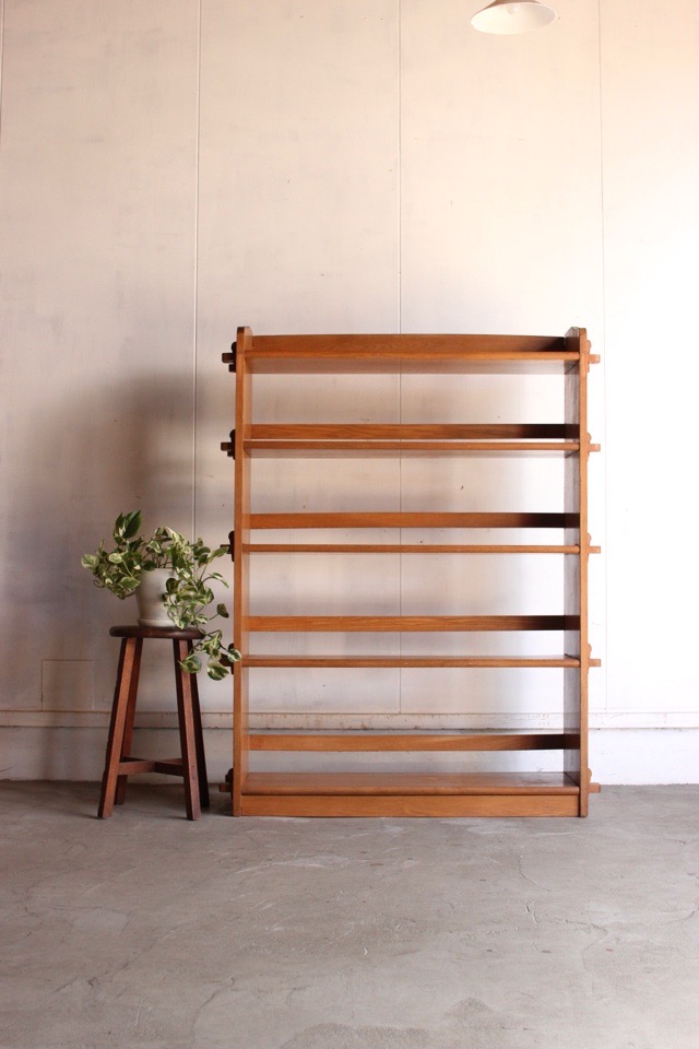 ヴィンテージ家具 くさびの本棚 5段 高さ約115㎝ 古道具 古家具 iloo84382.jpg
