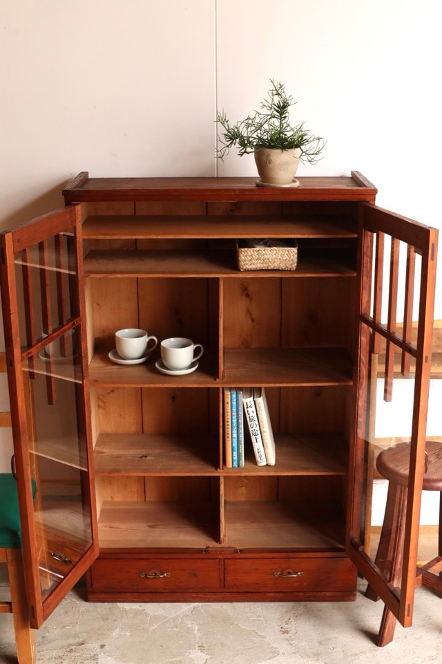 ガラス戸棚 | 全ての商品 - 古家具古道具 そうすけ