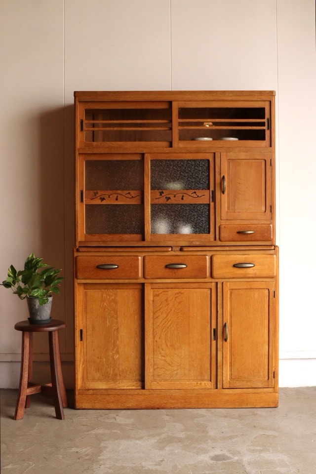 古食器棚　古家具 食器棚/サクラ - 古家具・古道具 アンティーク家具 kubu（クブ）