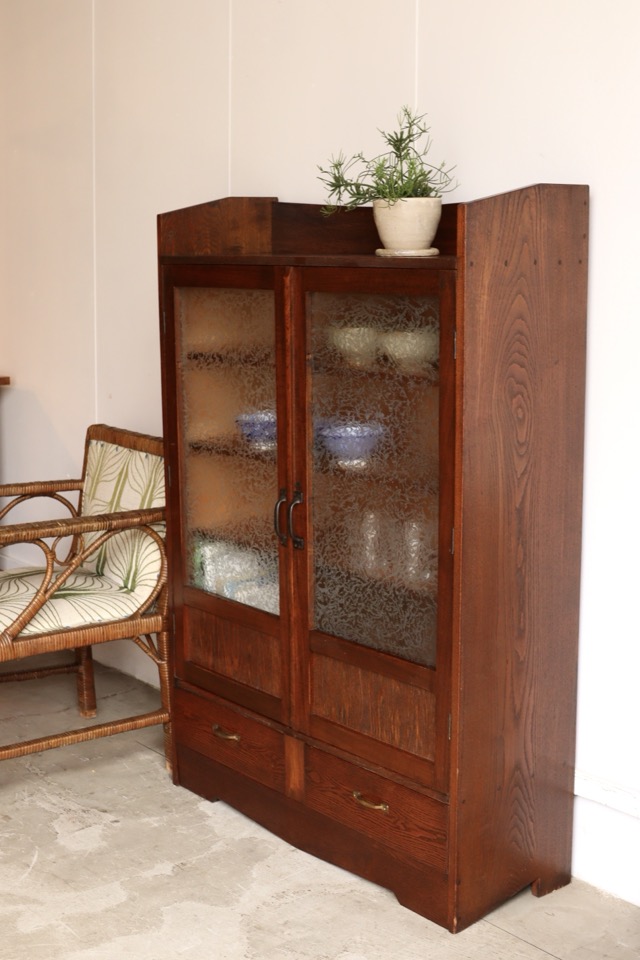 古家具 ガラス戸棚 ガラス戸棚 | 全ての商品 - 古家具古道具 そうすけ