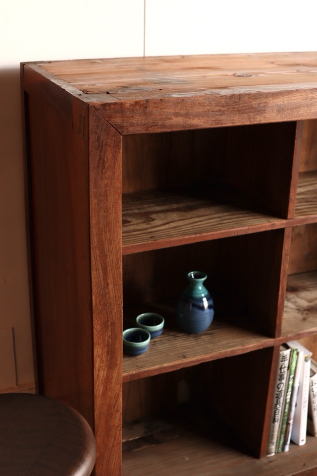 アンティーク本棚　古道具　木製 11升の棚 | 全ての商品 - 古家具古道具 そうすけ