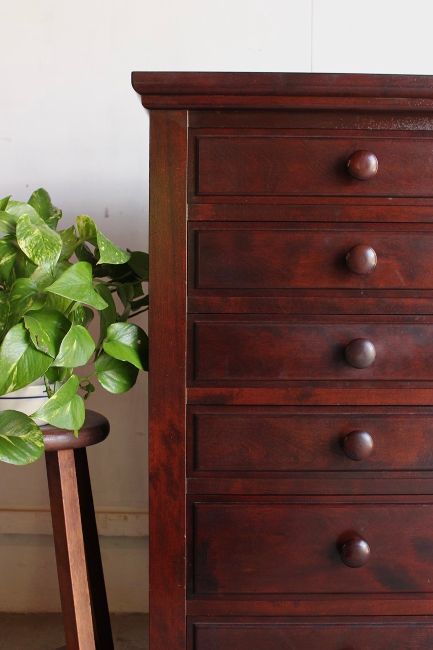 松本民芸家具6杯の引出し　