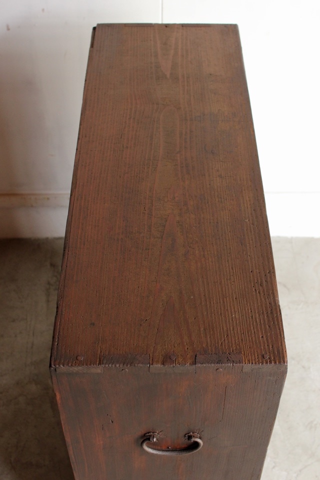 ガラス戸棚　引き出し　4杯　ゆらゆらガラス　古道具　アンティーク ガラス戸棚 引き出し 4杯 ゆらゆらガラス 古道具 アンティーク