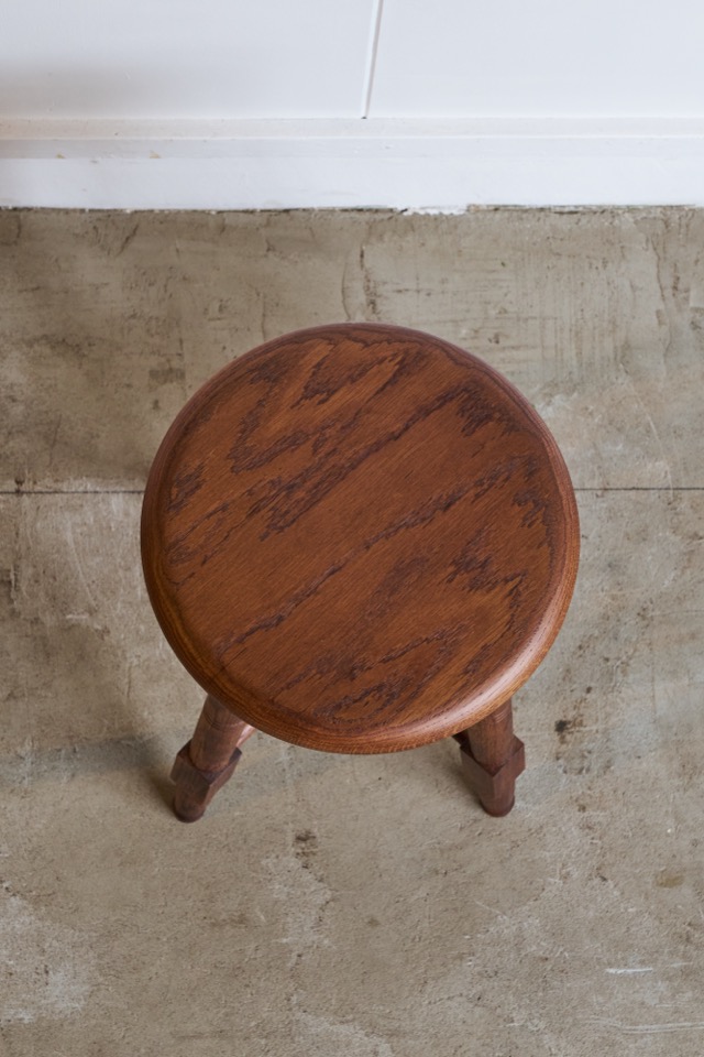 そうすけの丸椅子　ろくろ脚 