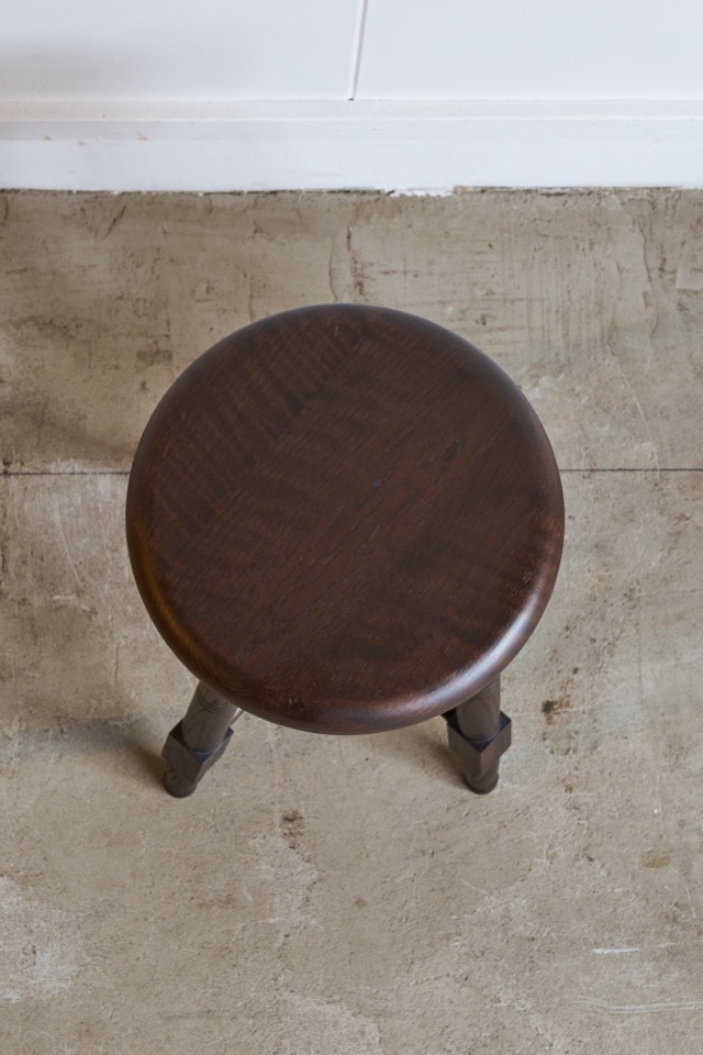 そうすけの丸椅子　ろくろ脚 