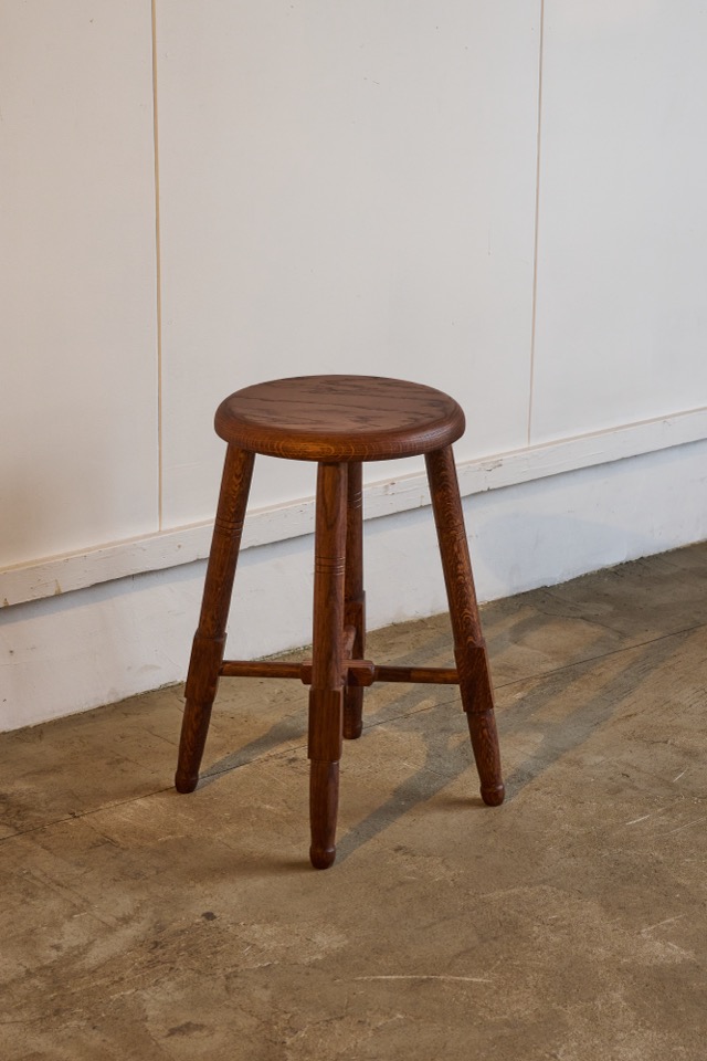 そうすけの丸椅子　ろくろ脚 