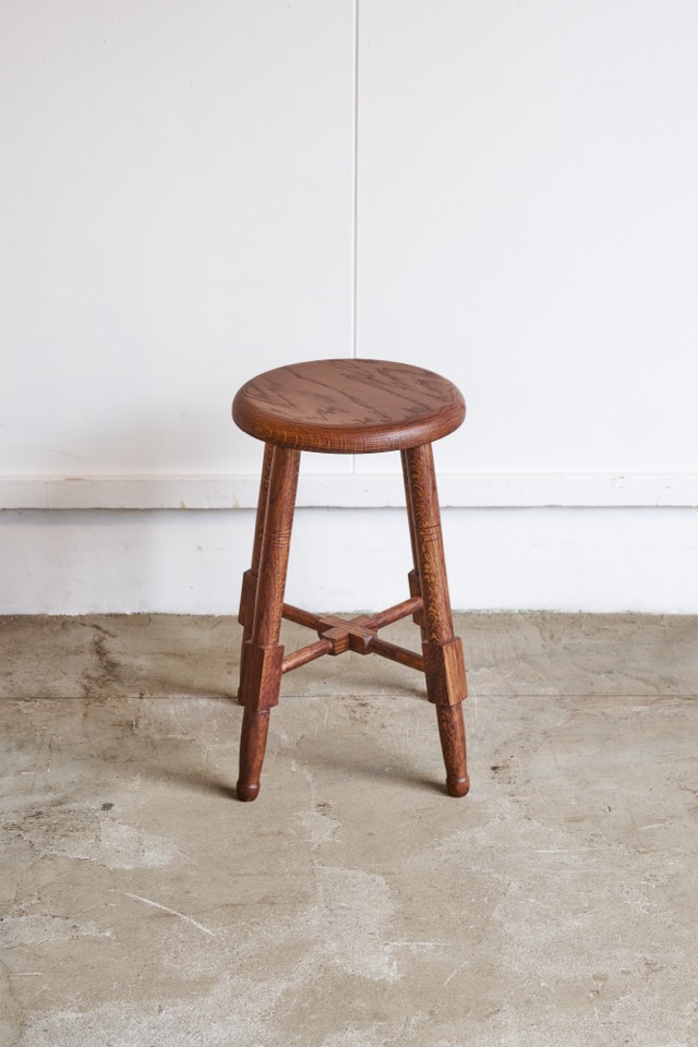 そうすけの丸椅子　ろくろ脚 