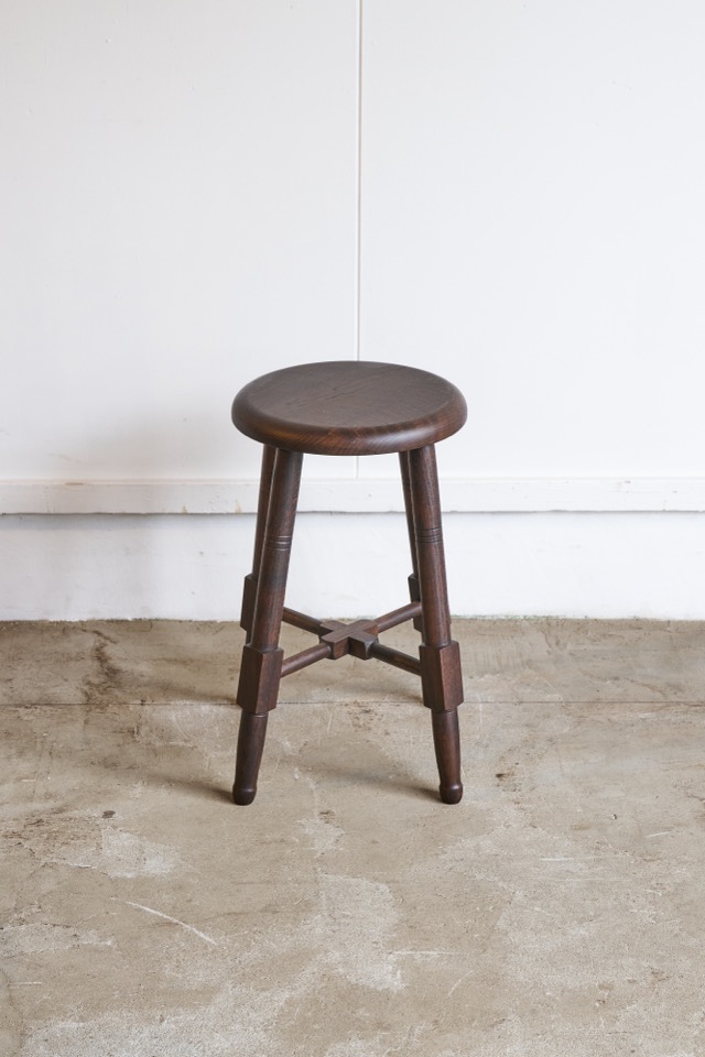 そうすけの丸椅子　ろくろ脚 