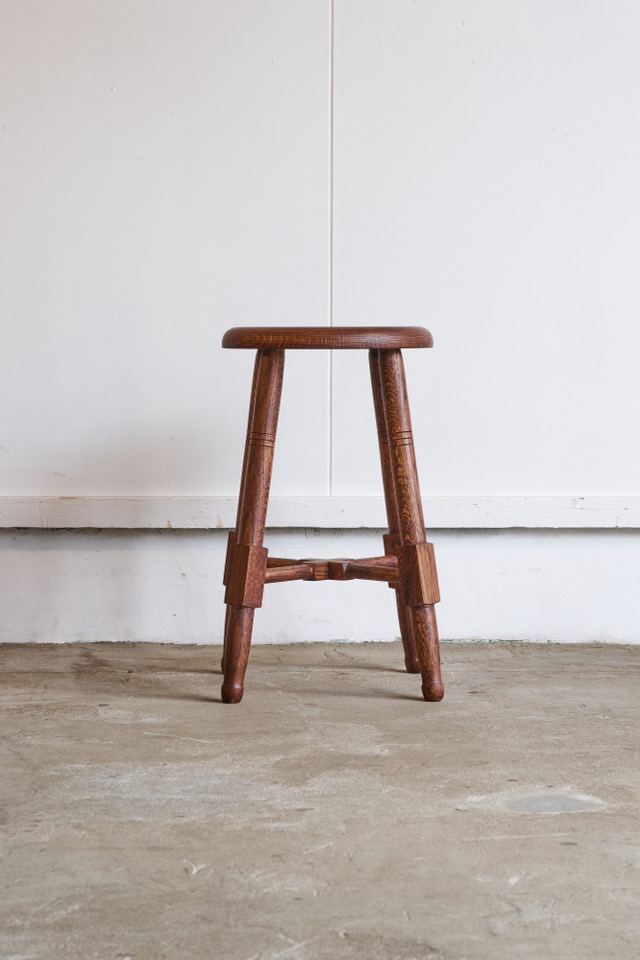 そうすけの丸椅子　ろくろ脚 