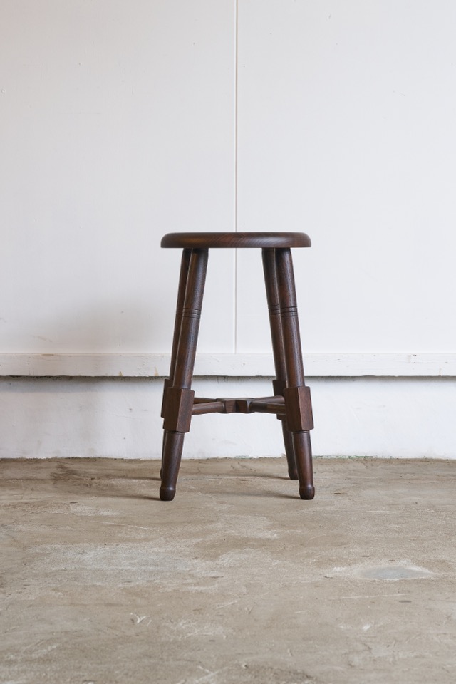 そうすけの丸椅子　ろくろ脚 