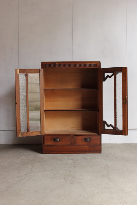 小さめガラス戸棚 | 全ての商品 - 古家具古道具 そうすけ