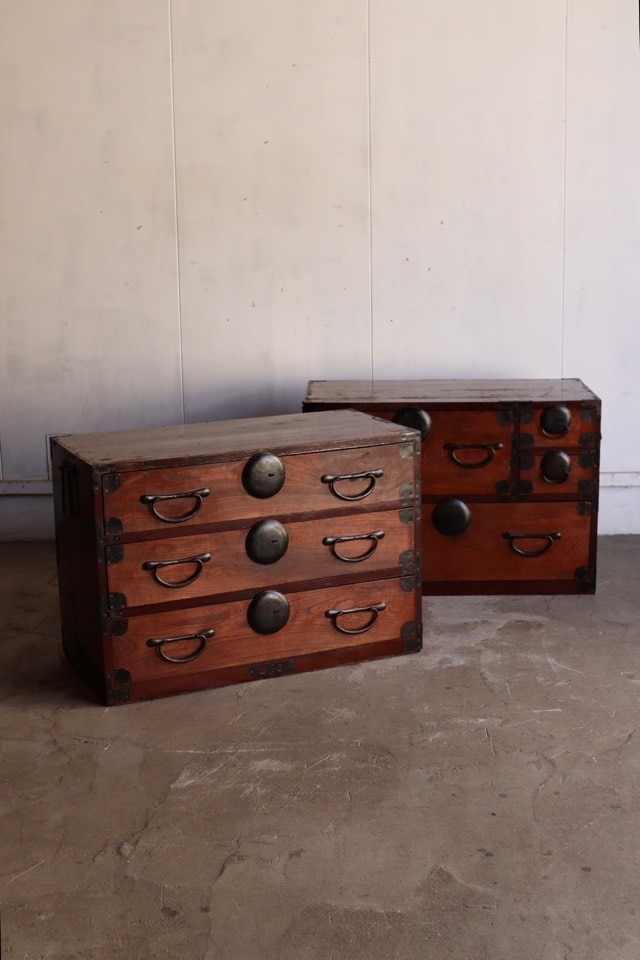 お値下げ❣️ヴィンテージ和箪笥茶器道具入れなどに　時代 お値下げ❣️ヴィンテージ和箪笥茶器道具入れなどに 時代