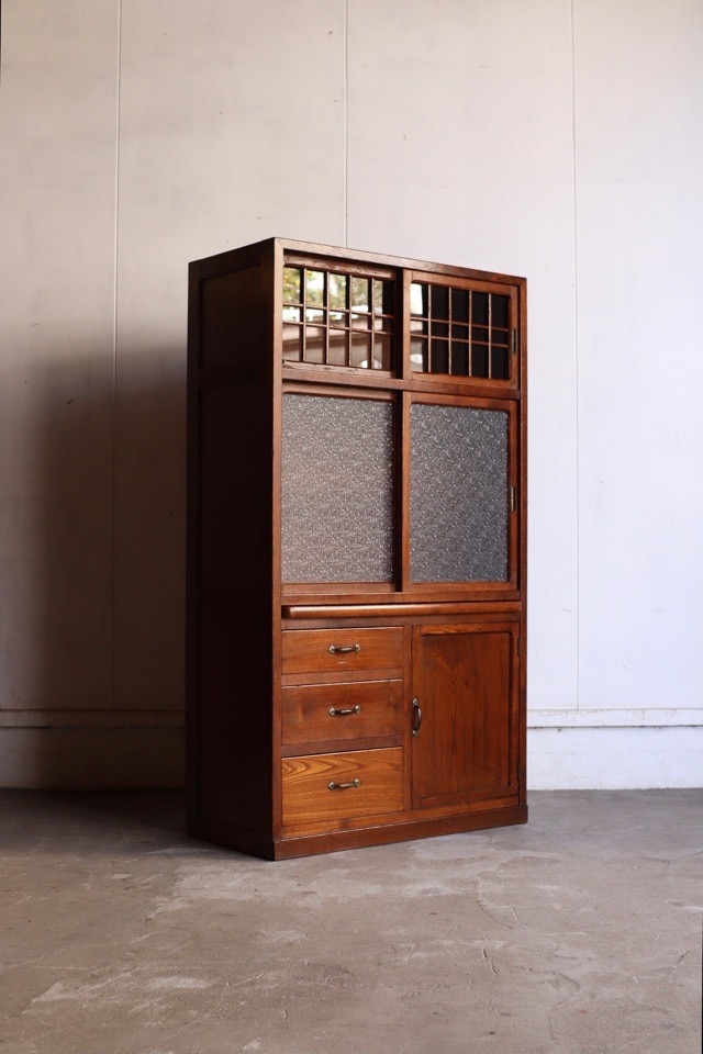 大幅お値下げ‼️時代箪笥　欅面　食器棚に！什器に！ヴィンテージ箪笥　収納に！ 食器棚 | 全ての商品 - 古家具古道具 そうすけ