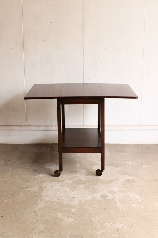 ★ 昭和レトロ 古家具 バタフライワゴン キッチンワゴン テーブルワゴン オーク バタフライキッチンワゴン｜アンティーク家具・照明の