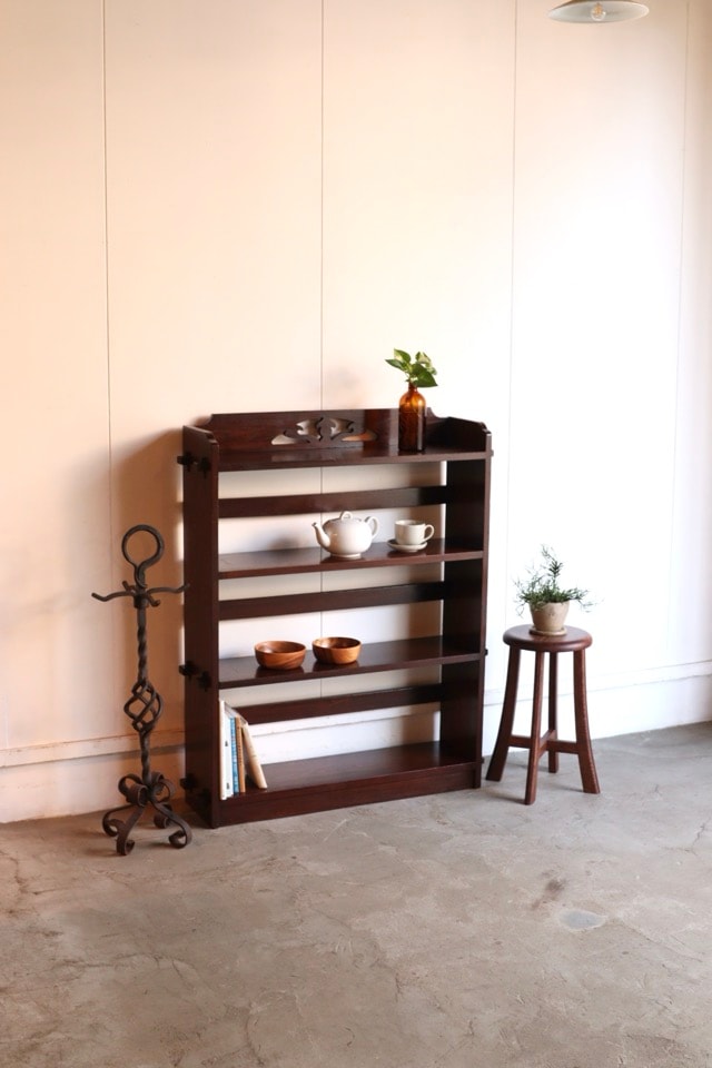 木製　机　本棚　アンティーク　古道具　古家具 くさびの本棚 | 全ての商品 - 古家具古道具 そうすけ