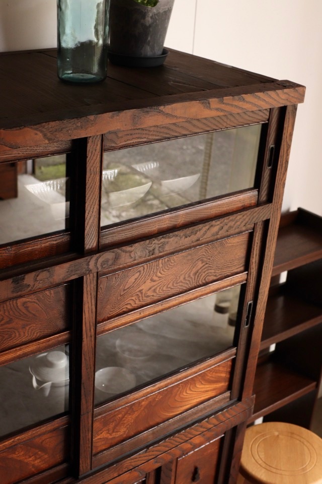 古家具 水屋箪笥 水屋箪笥 B0824 – 赤富士竜市オンラインショップ｜リメイク和