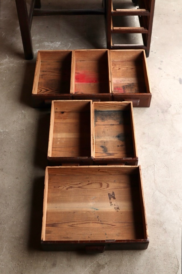 ケヤキ 片袖机 古道具 古家具 片袖机 | 全ての商品 - 古家具古道具 そうすけ