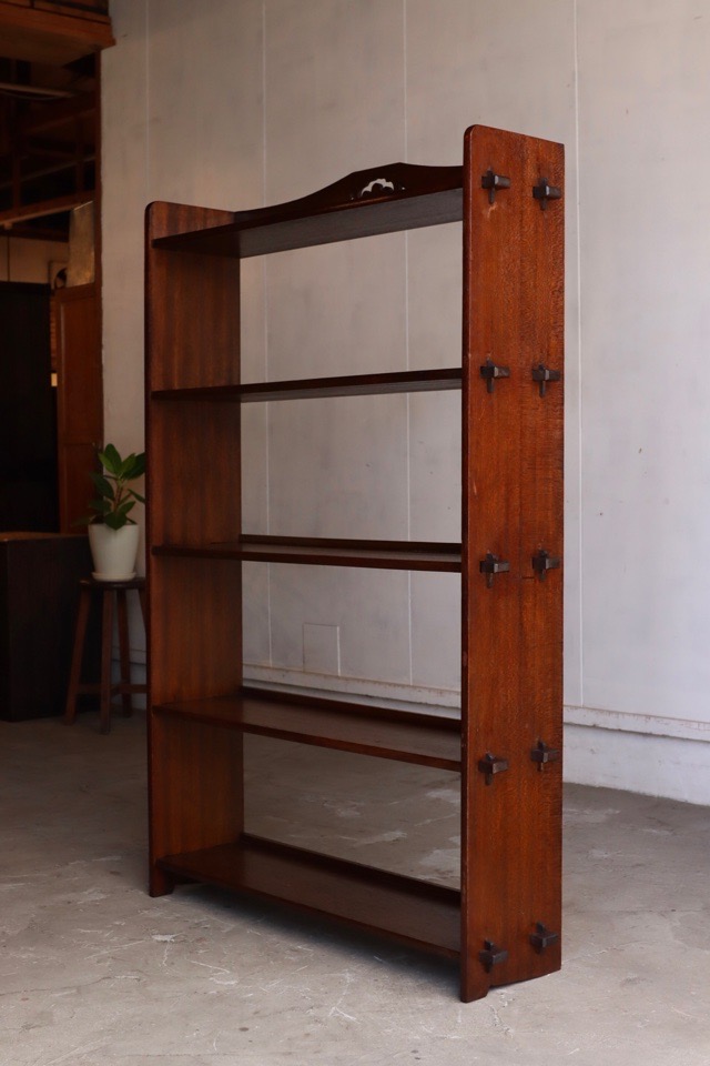 ヴィンテージ家具 くさびの本棚 5段 高さ約115㎝ 古道具 古家具 ヴィンテージ家具 くさびの本棚 5段 高さ約115㎝ 古道具 古家具