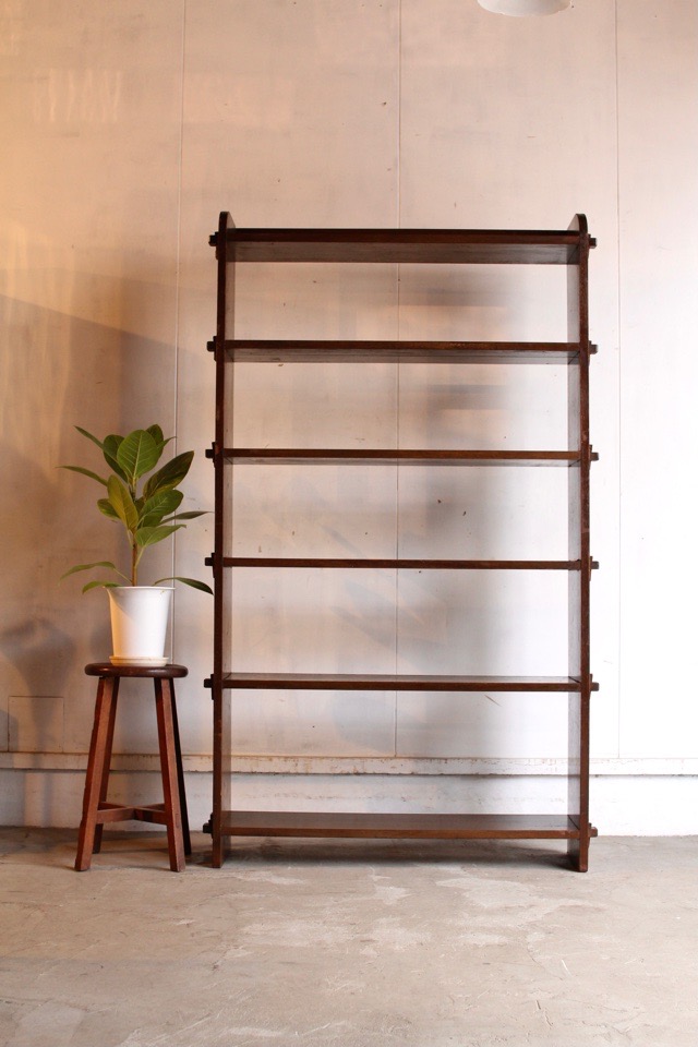 ヴィンテージ家具 くさびの本棚 5段 高さ約115㎝ 古道具 古家具 ヴィンテージ家具 くさびの本棚 5段 高さ約115㎝ 古道具 古家具