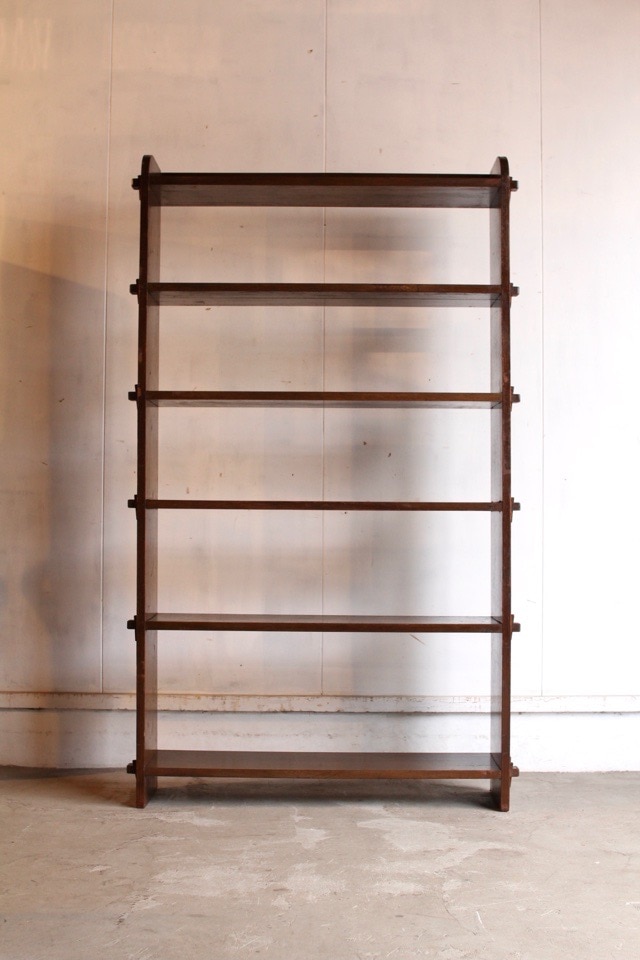 (15) 楔棚 昭和レトロ 当時物 ラック インテリア くさび式　楔式 本棚 15) 楔棚 昭和レトロ 当時物 ラック インテリア くさび式 楔式 本棚