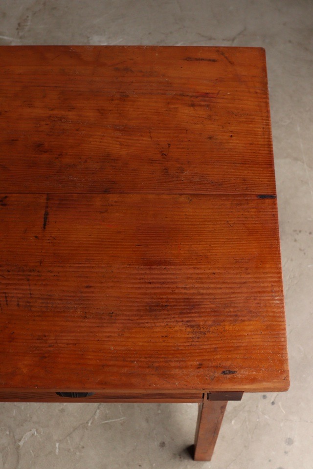 f*様 Vintage old furniture ヴィンテージ 平机 古家具 アンティーク 平机 レトロ 無垢材 木製 デスク 古家具 木味