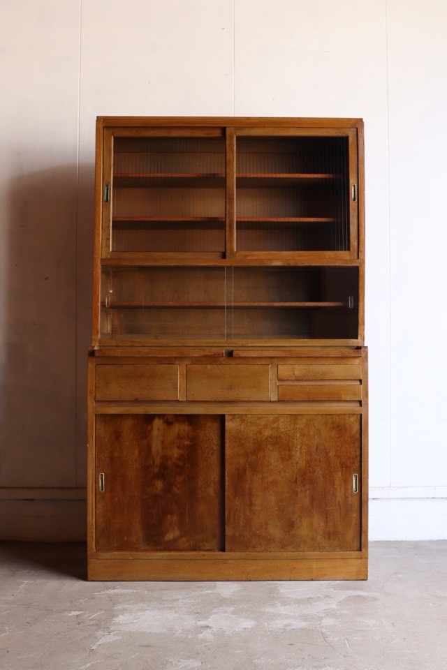 モールガラスの食器棚 | 全ての商品 - 古家具古道具 そうすけ