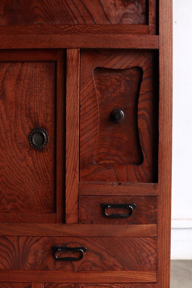 お値下げ❣️ヴィンテージ和箪笥茶器道具入れなどに　時代 アンティーク大正時代京箪笥 和風インテリアの逸品