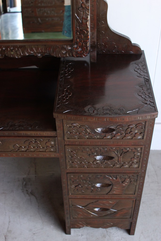 軽井沢彫ドレッサー(スツール付)