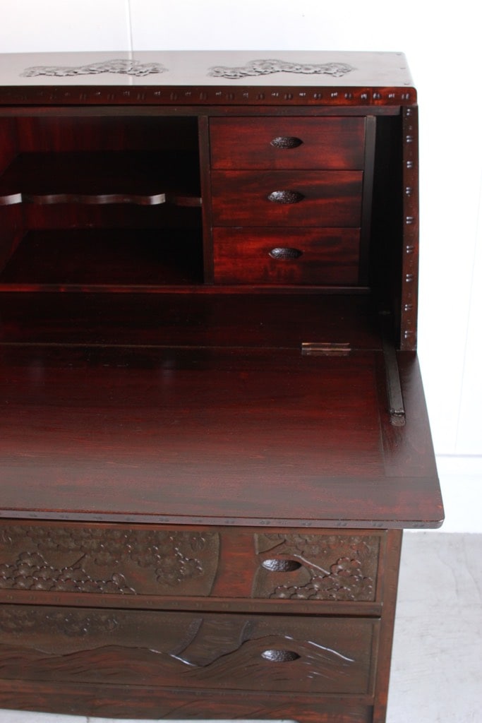 軽井沢彫ライティングビューロー | 小物/その他,その他 - 古家具古道具