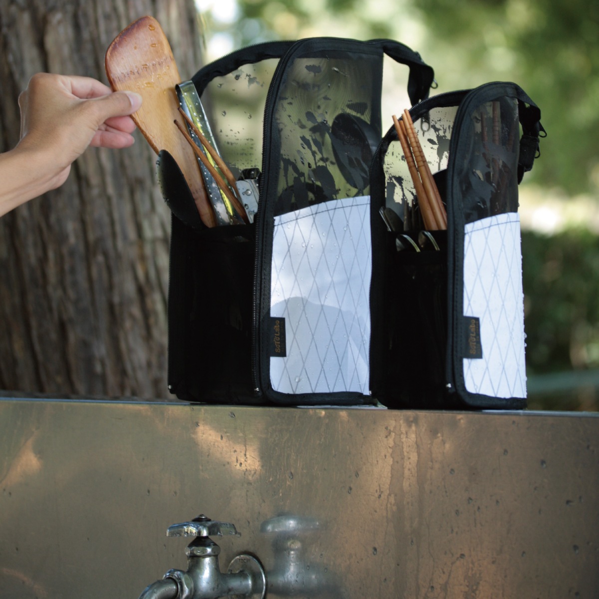 Dry mesh Cutlery case