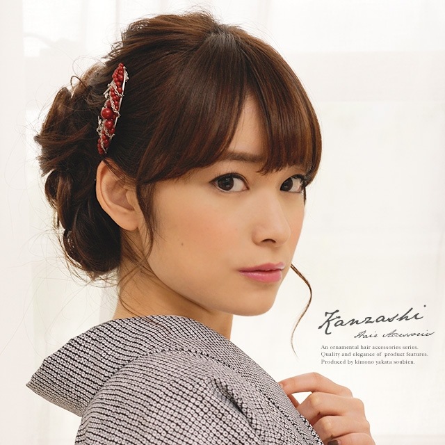 髪飾り・簪(かんざし)・ヘアアクセ,簪(かんざし),バチ型・扇型