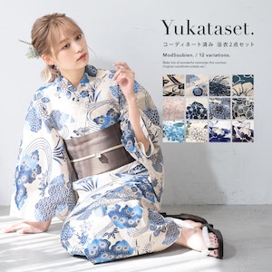 浴衣セット 女性 浴衣 帯 和装 2点| きもの館 創美苑