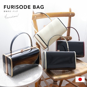 バッグ エナメル スクエアバッグ 日本製 単品 成人式卒業式 振袖用 袴用 正装 礼装 白 黒 ハンドバッグ かばん 鞄 バック 和装小物 レディース 送料無料